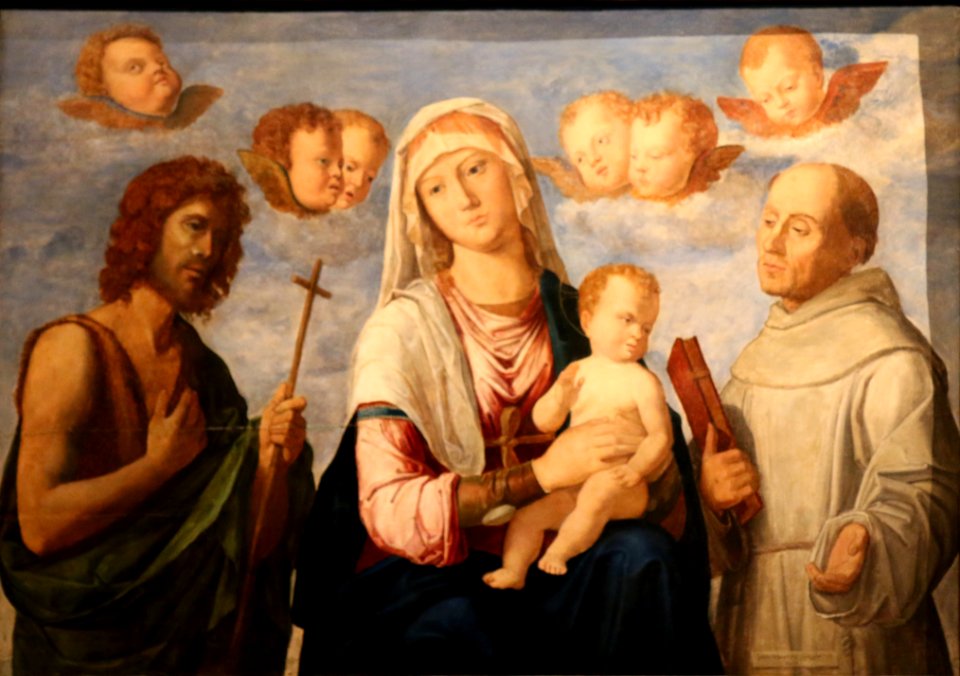 Cima da Conegliano-Vierge et Enfant-Jean-Baptiste et François