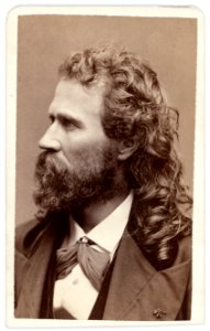 Cincinnatus Hiner Miller by George Kendall Warren Studio, c. 1875, albumen silver print, from the National Portrait Gallery - NPG-NPG 79 152Miller-000001