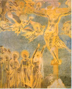 Cimabue, crocifissione del transetto sinistro, dett.