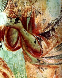 Cimabue, visione del trono, dettaglio