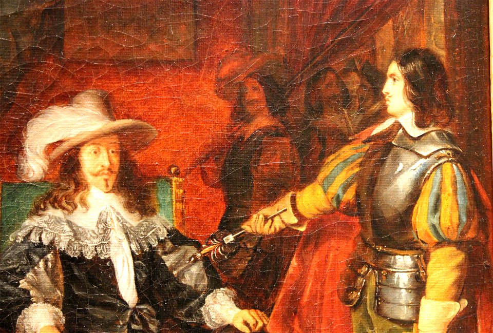 Cinq-Mars rendant son épée à Louis XIII - Claudius Jacquand - MBA Lyon 2014 - détail 1