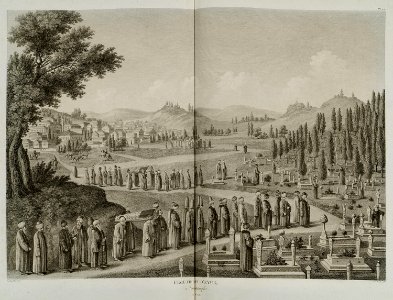 Cimetières d'Eyub, à Constantinople - D'ohsson Mouradgea - 1787