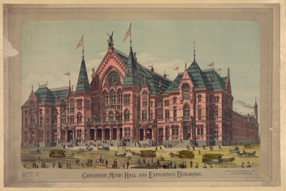 Cincinnati music hall and exposition buildings LCCN2003680888