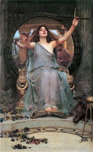 Circe Offering the Cup to Odysseus. Free illustration for personal and commercial use.