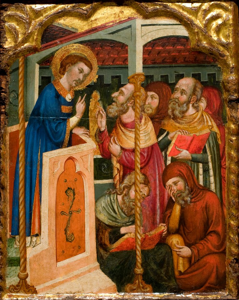 Circle of Ferrer and Arnau Bassa - Saint Stephen's Dispute with the Jews - Google Art Project