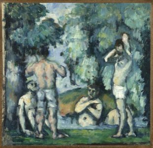 Cinq baigneurs, par Paul Cézanne, musée d'Orsay, FWN 934