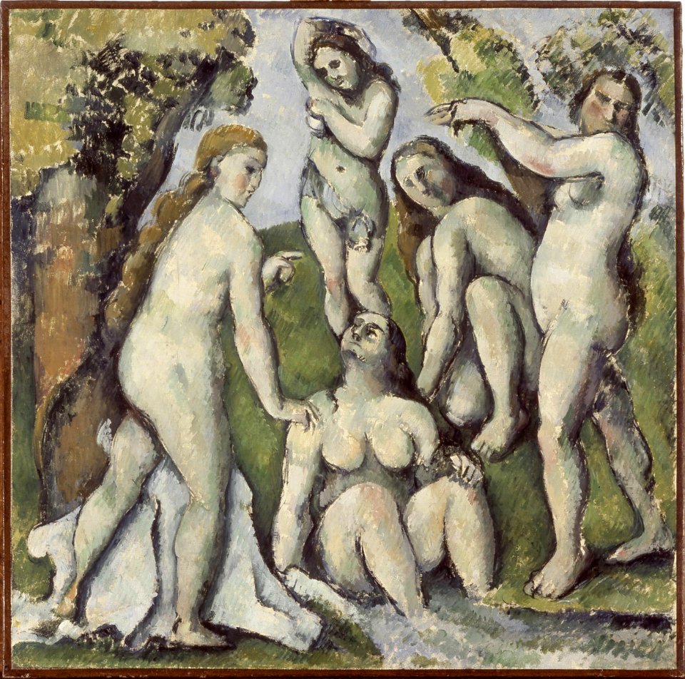Cinq baigneuses, par Paul Cézanne, 1885, Kunstmuseum, FWN 945