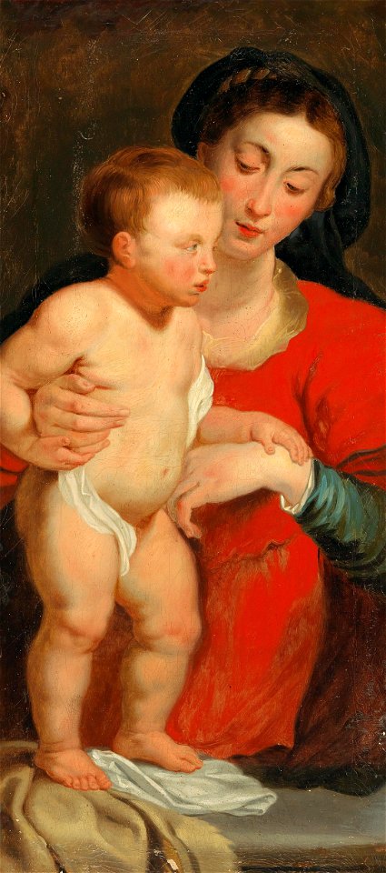 Circle of Peter Paul Rubens - The Madonna and Child