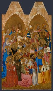 1 Jacopo di Cione Polyptych San Pier Maggiore, detail. 1370-71 London NG