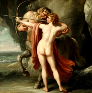 Giovanni Battista Cipriani - Chiron Instructing Achilles in the Bow, 1776