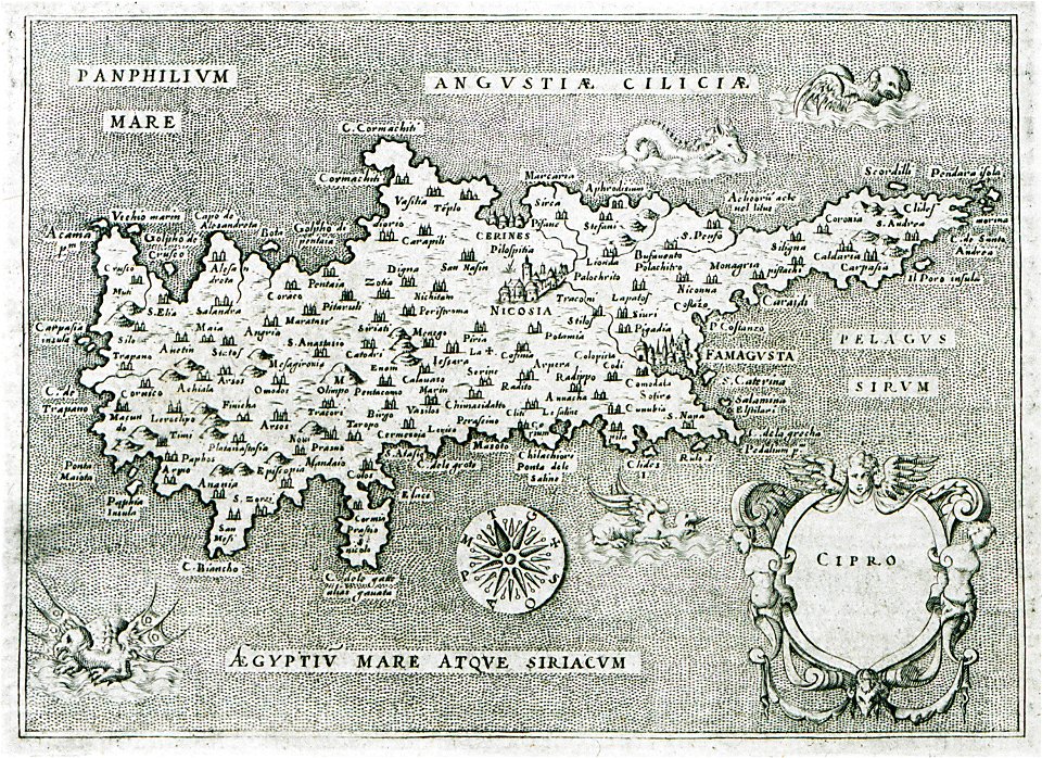 Cipro - Porcacchi Tomaso - 1620