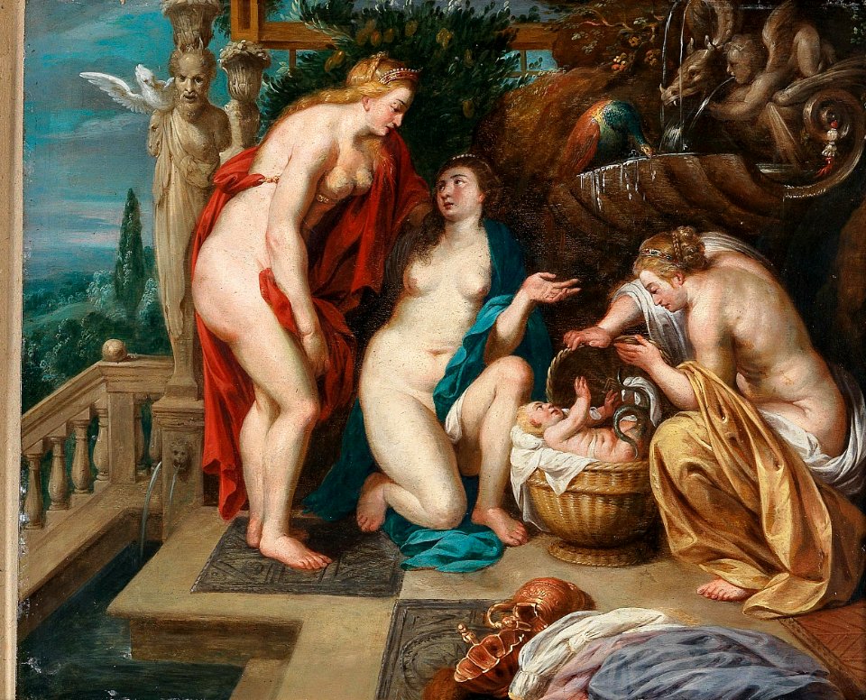 Circle of Peter Paul Rubens - The Daughters of Cecrops Finding the Child Erichthonius