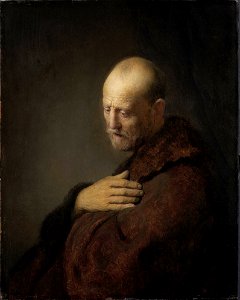 Circle of Rembrandt - Old Man in Prayer