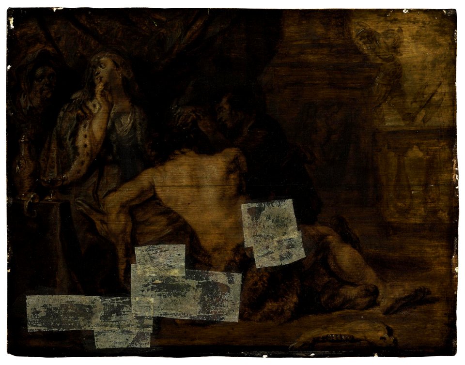 Circle of Sir Anthony van Dyck - Samson and Delilah