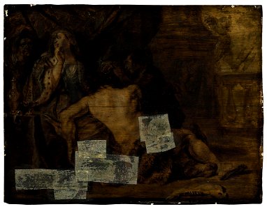 Circle of Sir Anthony van Dyck - Samson and Delilah