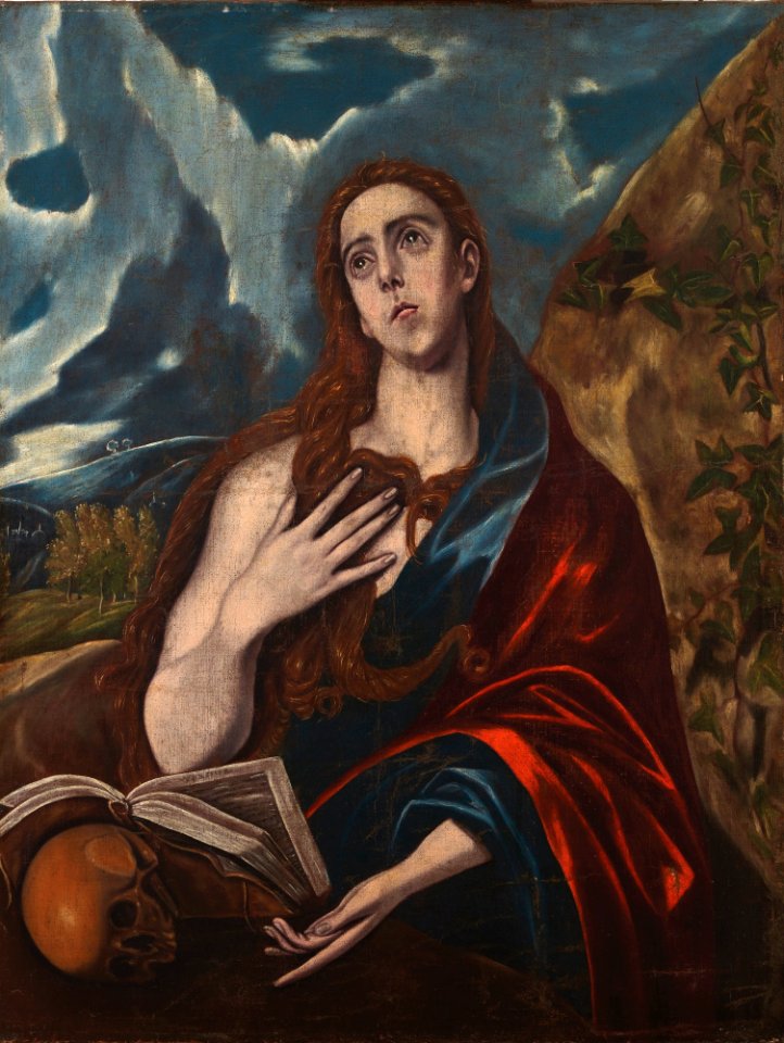 Circle of El Greco - MARY MAGDALENE IN PENITENCE, Frati 151e