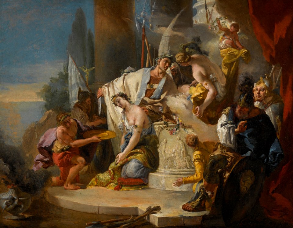 Circle of Giovanni Battista Tiepolo - The Sacrifice of Iphigenia