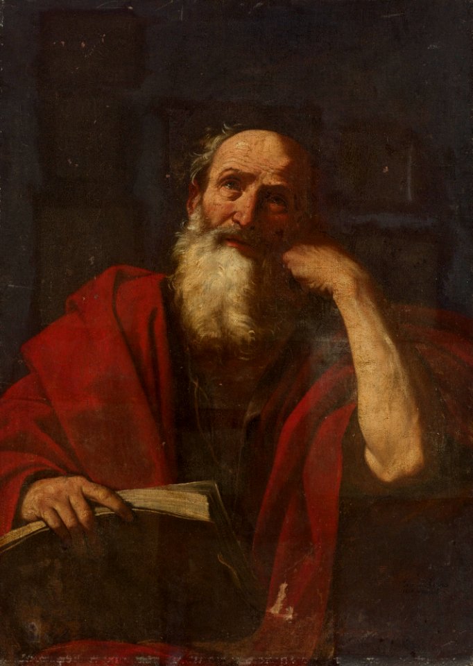 Circle of Guido Reni A Male Saint