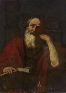 Circle of Guido Reni A Male Saint