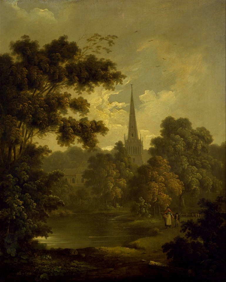 Circle of John Rathbone - Landscape with Figures - Google Art Project