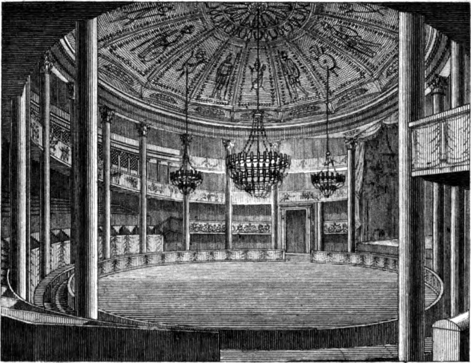 Cirque Faubourg du Temple - Vue intérieure - Kaufmann 1837 plate15 GB-Princeton