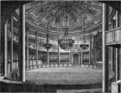 Cirque Faubourg du Temple - Vue intérieure - Kaufmann 1837 plate15 GB-Princeton
