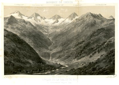 Cirque de la Vallée du Lys - Vue prise au-dessus des Granges de Cazaux - Fonds Ancely - B315556101 A PETIT 3 007