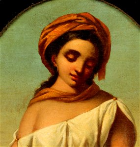 Circular Portrait of a Neapolitan Woman, XIX century (detail)