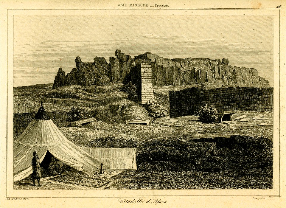 Citadelle d'Assos - Texier Charles Félix Marie - 1882