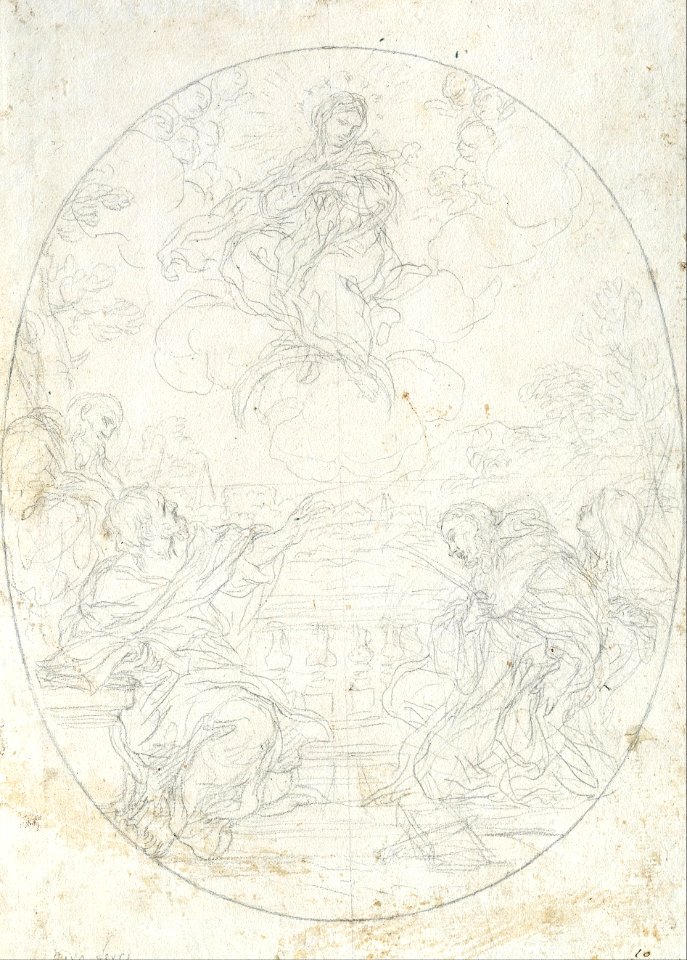 Ciro Ferri - Mary the Immaculate Appears to Four Saints - Google Art Project