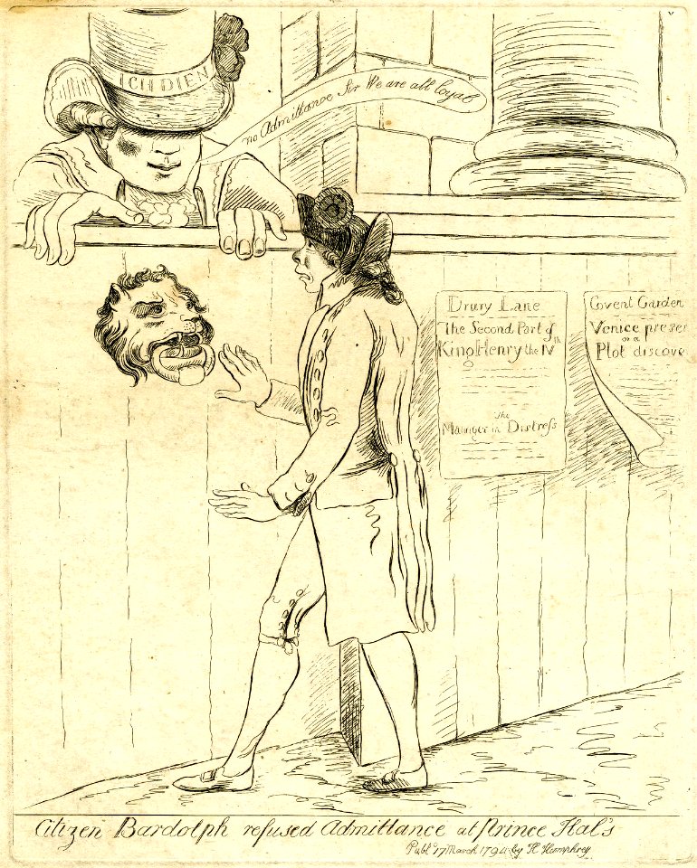 Citizen Bardolph refused admittance at Prince Hal's (BM 1878,0511.1405)