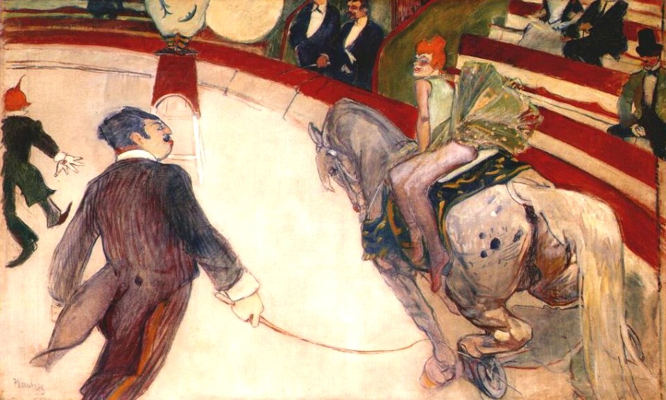 Lautrec equestrienne (at the cirque fernando) 1887-8