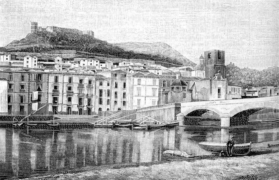 Città di Bosa (xilografia)