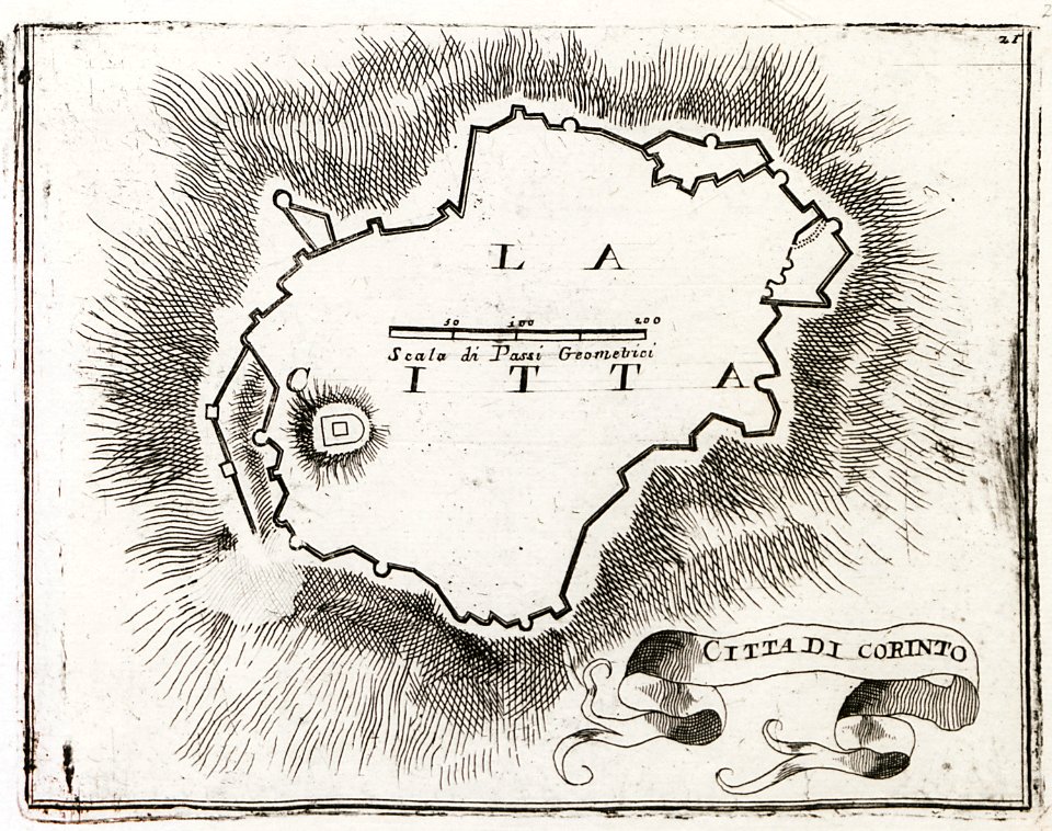 Citta di Corinto - Coronelli Vincenzo - 1686