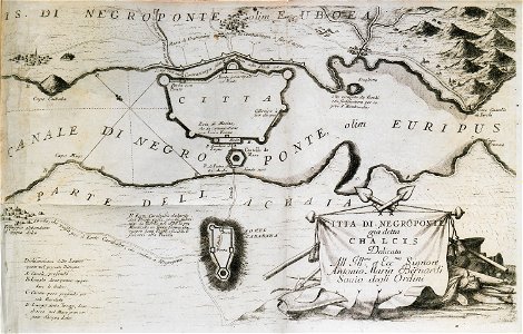 Citta di Negroponte già detta Chalcis - Coronelli Vincenzo - 1686