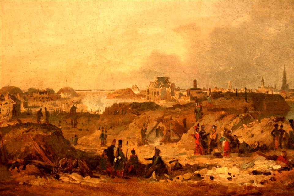 Citadelle d'Anvers après le bombardement de 1832