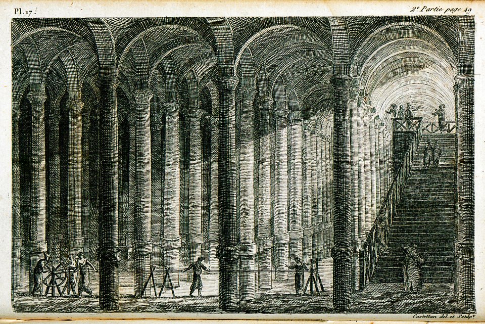 Citerne antique à Constantinople - Castellan Antoine-laurent - 1811