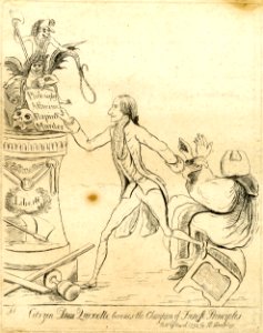 Citizen Don Quixote becomes the champion of French principles. (BM 1878,0511.1406)
