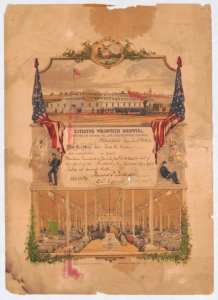 Citizens Volunteer Hospital - corner of Broad St. and Washington Ave. - drawn & lith. by James Queen, Philada. LCCN2009632031