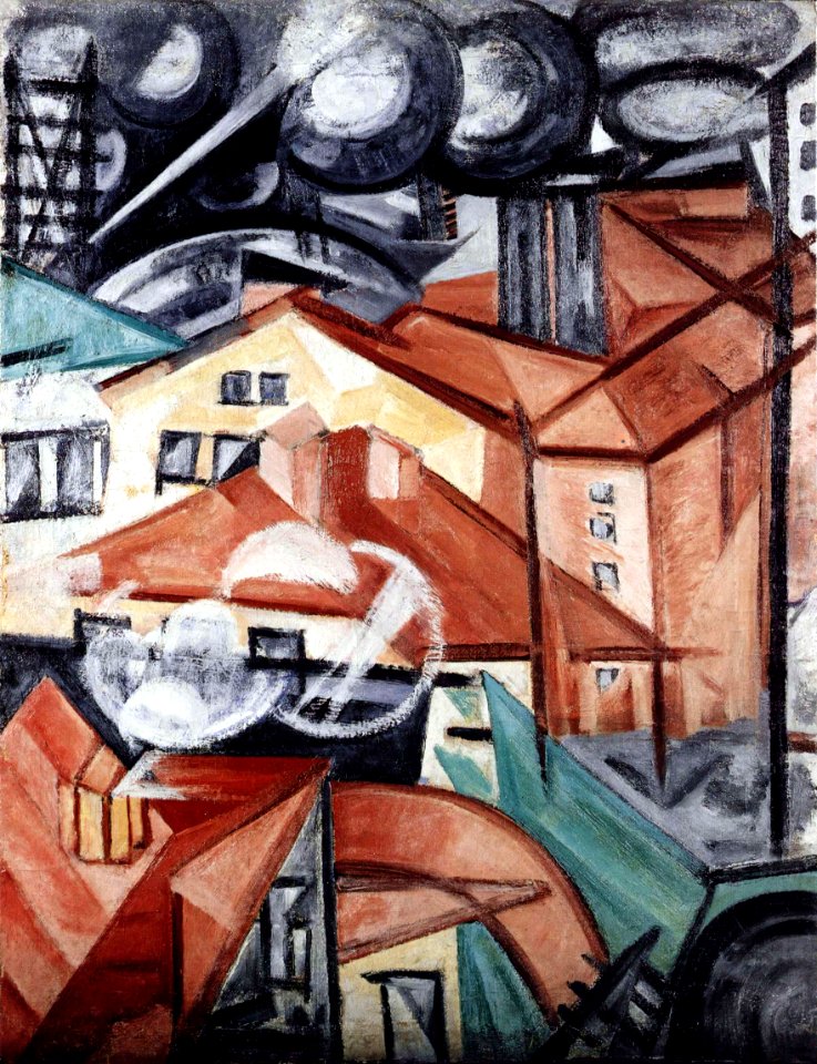 Cityscape (Rozanova, 1912 (Slobodsky))