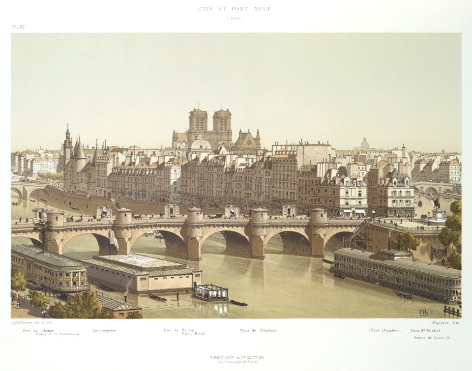 Cité et Pont-Neuf 1840 B