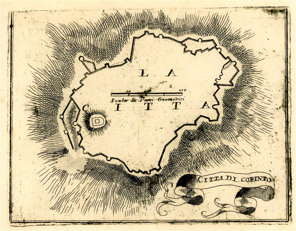 Citta di Corinto - Coronelli Vincenzo - 1688