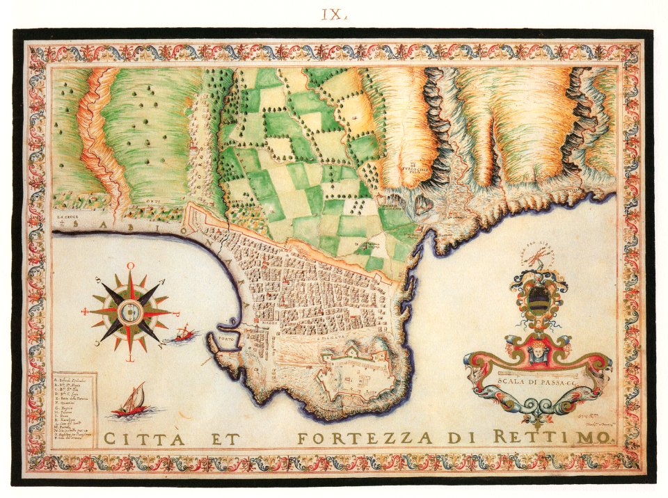 Città, et Fortezza di Retimo - Francesco Basilicata - 1618