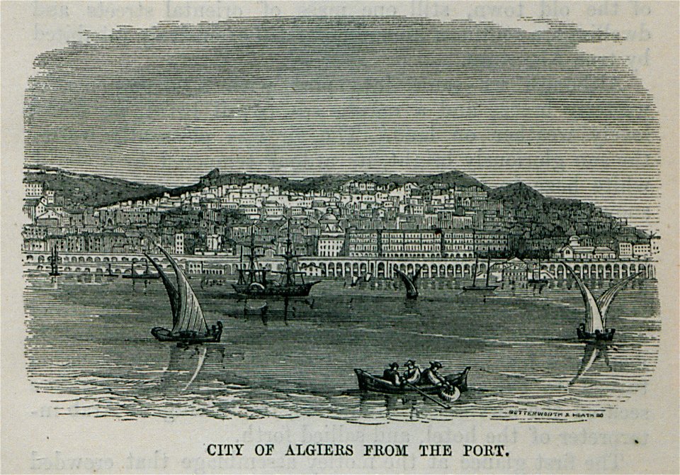 City of Algiers from the port - Bennet James Henry M - 1875