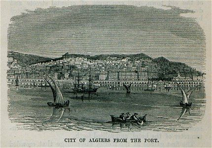 City of Algiers from the port - Bennet James Henry M - 1875