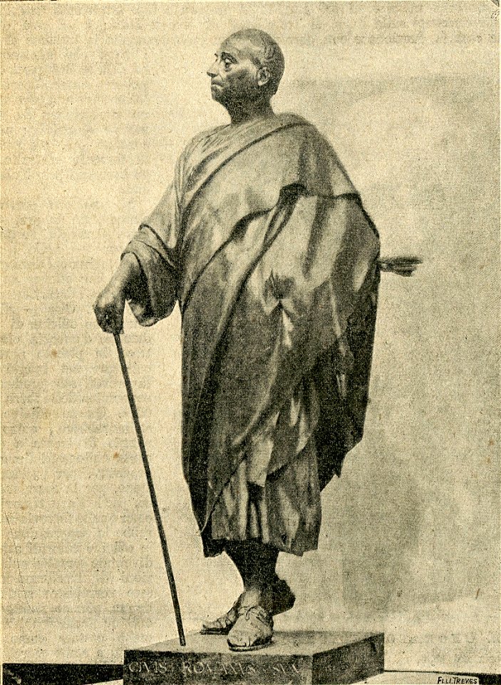 Civis Romanus Sum, statua di Emilio Bisi