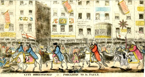 City Horsemanship or Procession to St Paul's (BM 1868,0808.5853)