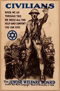 Civilians, when we go through this we need all the help and comfort you can give - The Jewish Welfare Board - Sidney H. Riesenberg. LCCN2002722437. Free illustration for personal and commercial use.