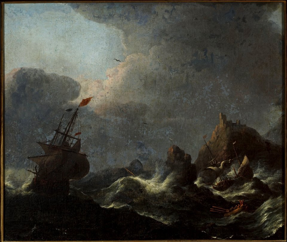 Claes Claesz. Wou - Sea storm - M.Ob.742 MNW - National Museum in Warsaw