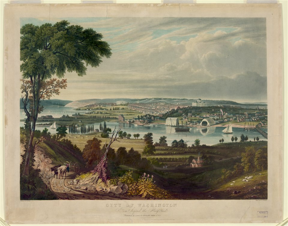 City of Washington from beyond the Navy Yard - painted by G. Cooke ; engd. by W.J. Bennett. LCCN92520609